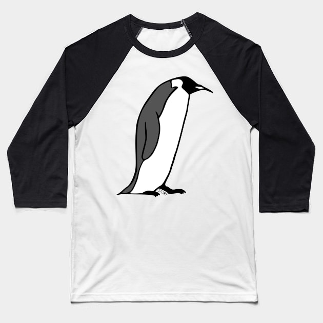 Emperor Penguin Baseball T-Shirt by SterryCartoons